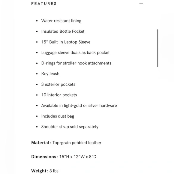 Harper Full Backpack (Leather) in Desert - Picture 8 of 15